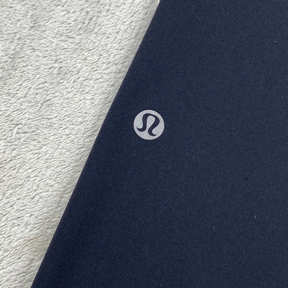 Lululemon Fast Free Crop II Nulux Pants Womens 10 Black Sweat Wicking Running - Picture 8 of 11